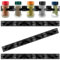 hadanela Especiero organizador de cocina, organizador especiero para cocina, soporte para armario y pared 20 botes.Organizador de especias. (Negro)