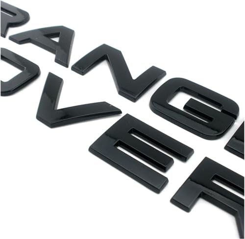zlj6688 Original Quality Range Sport Grill Logo Bokstäver Rover Boot Badge Emblem Dekor (Color : Gloss Black)