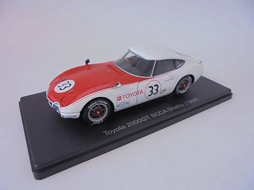 OPO 10 - Auto in Miniatura 1/24 Compatibile con Toyota 2000 GT SCCA Shelby 1968 - Hachette Japon VQJ187