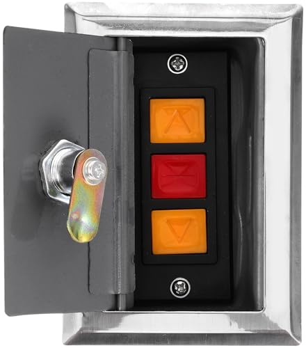 Abaodam Rolling Shutter Door Control Box with Starter Push Button and Hidden Lock for Electric Roller Shutter Door Systems