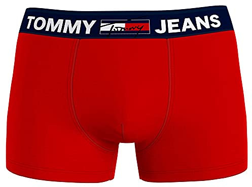 Tommy Hilfiger Hombre Bóxer Trunk Ropa Interior, Rojo (Primary Red), S