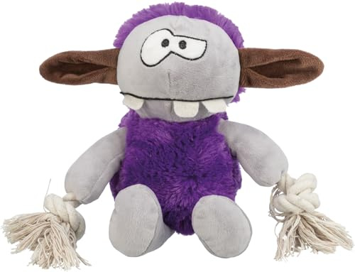TRIXIE Monster-Plüschtier, kuscheliges Hundespielzeug aus weichem Plüsch für Haustiere - Robustes Hundspielzeug, 32 cm, mit Stimme - Monster als Kuscheltier für kleine & große Vierbeiner - 34723