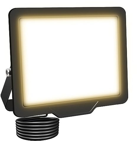 SKYWORLD 20W Outdoor LED Flood Light, 2000 Lumens Super Bright LED Floodlights, IP66 Waterproof Security Lights, 3000K Daylight Warm White for Garden Yard Backyard Garage Lawn Patio Warehouse
