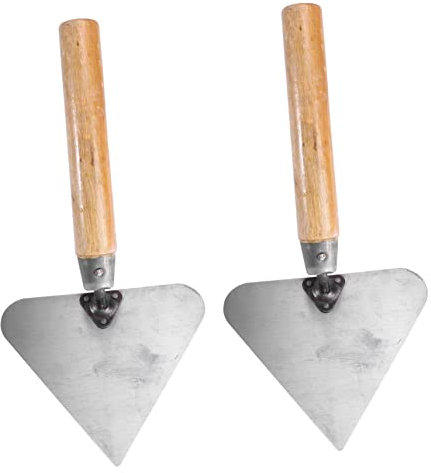 Gadpiparty 2piezas Llana Práctica Para Albañilería Llana De Mango De Madera Profesional Color