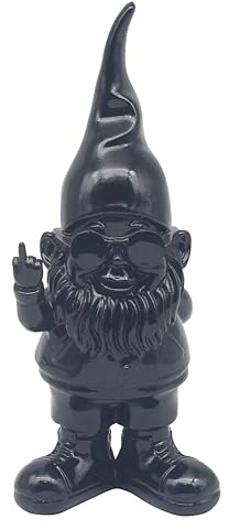 Lesser & Pavey Gnomes Home Decor Figurines & Ornaments For Home & Office | Decorative Home Accessories Statues For Indoor & Outdoor | Lovely Gifts for Women & Men Swearing Black 15 Cm