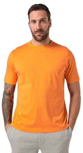 JP 1880 Herren große Größen Übergrößen Menswear L-8XL T-Shirt, Basic, Rundhals, gekämmte Baumwolle manderine 6XL 702558653-6XL