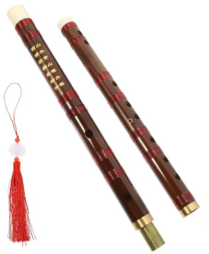 TOYANDONA Flauta Travesera de Bambú para Principiantes Superficie Lisa y Cómoda para Soplar, Instrumento Tradicional Chino Adecuado para Estudiantes y Niños