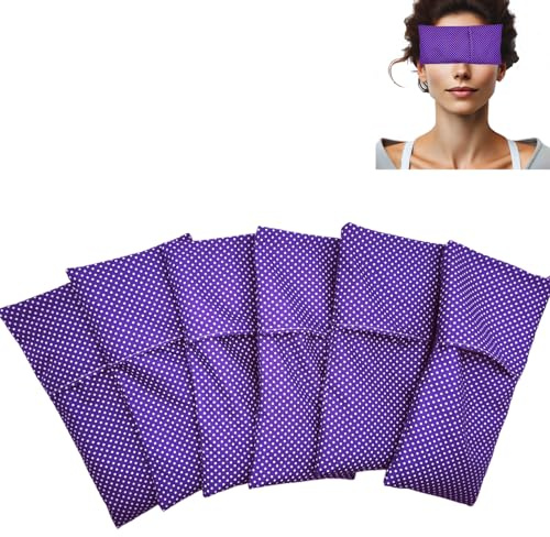 savasanas Cuscino per Gli Occhi Pack 6 - Lilla (Contiene 6 Interni e 6 Fodere Lavabili) | Semi di Lavanda e Riso | Yoga, Meditazione, rilassamento, Riposo oculare.