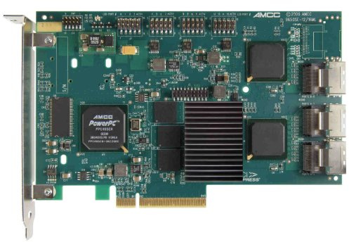 LSI Logic 3ware 9650SE-12ML SATA-kontroll (SGL 12-portar, SATA II, 256 MB DDR2-minne, 8x PCI Express 1.1, RAID 0/1/5/6/10/50/SingleDisk/JBOD)