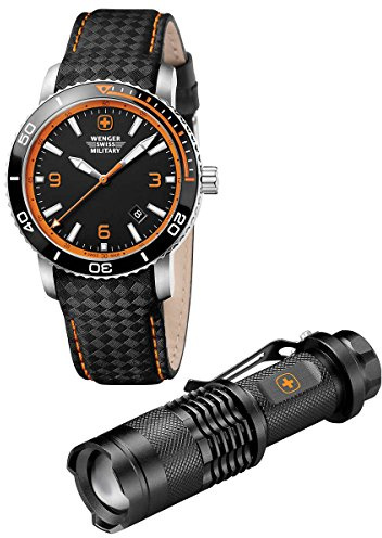 Wenger Roadster Mens Watch/LED Flashlight Set