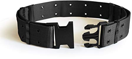 UltraKey Ceinture Tactique, Sécurité Réglable Ceinture de Sauvetage Militaire Robuste pour Les Sports de Plein Air et La Chasse Noir