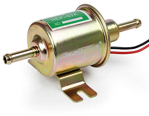 CarBole Universal Elektrische Kraftstoffpumpe 12V Universal Benzinpumpe 2,5-4 PSI HEP-02A für Benzin und Diesel