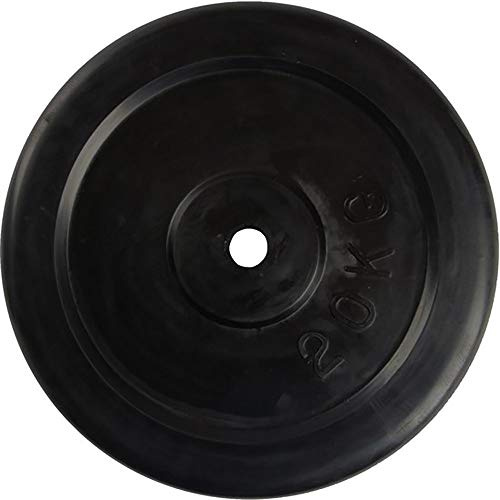 VirtuFit Disque d'haltère en caoutchouc - Poids d'haltère - 30 mm - 0,5 kg à 20 kg (20 kg)