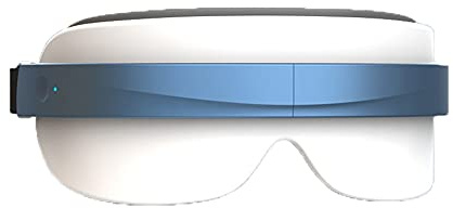 Masajeador de ojos con calor, máscara de masaje de ojos recargable con música Bluetooth, masajeador eléctrico para relajar y reducir la tensión ocular, ojeras, bolsas de ojos secos, mejorar el sueño