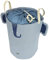 TRIXIE Spielzeugkorb Mrs. Elephant S - Blau - Kindergerecht und personalisierbar
