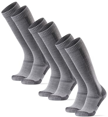 DANISH ENDURANCE Calcetines Lana Merino Rodilla, Antiampollas, 1 y 3 Pack