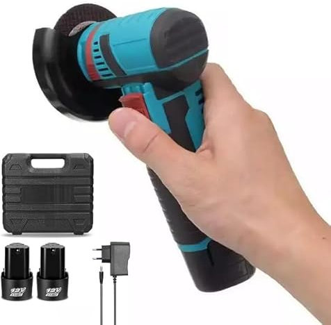 SVE Mini Amoladora Angular Inalámbrica 300W - Radial con 2 Baterías Recargables – Precisión y Potencia para Cortes Eficientes