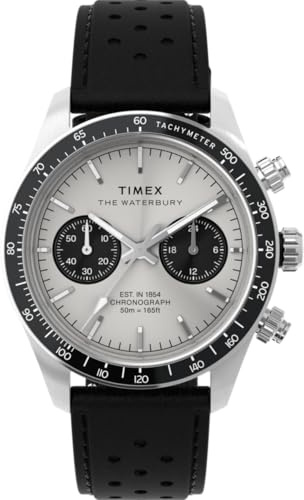 Timex Orologio Cronógrafo al Quarzo da Uomo con Cinturino in Pelle TW2Y19300