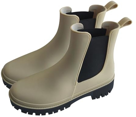 A2Z Ladies Chelsea Wellington Boots Waterproof Slip On Rain Footwear UK