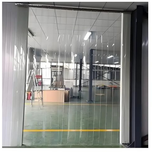 VagxTbs Garaje Cortinas Tiras Plastico Cortina Premontada Cortinas Exterior Anti-rasguños Protección contra Salpicaduras Láminas Industrial(1.8mm,1.05MX2M)