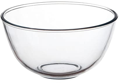 Pyrex Schüssel 0,5 Liter / 500 ml, klar, 144 (Ø) mm – spülmaschinen-, mikrowellen-, gefrierschrank-, kühlschrank- und herkömmlich ofenfest – gehärtetes Glas, P582