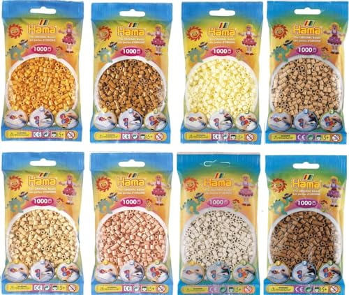 Hama Lot de 100 perles à repasser rondes en polymère - 5 mm - Couleur 259 - Pour travaux manuels et projets de bricolage