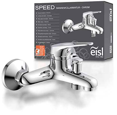 EISL NI023SCR Mezclador de bañera, grifo mezclador para bañera, mezclador monomando para baño, cromo