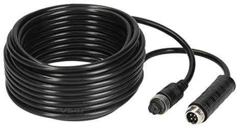 VSG24 Verlängerungskabel Elite für Rückfahrkamera & Rückfahrsysteme universell KFZ Kamera Kabel 4PIN / Polig für LKW Anhänger Traktor Wohnwagen Wohnmobile Robust & Wetterfest IP67-5 Meter