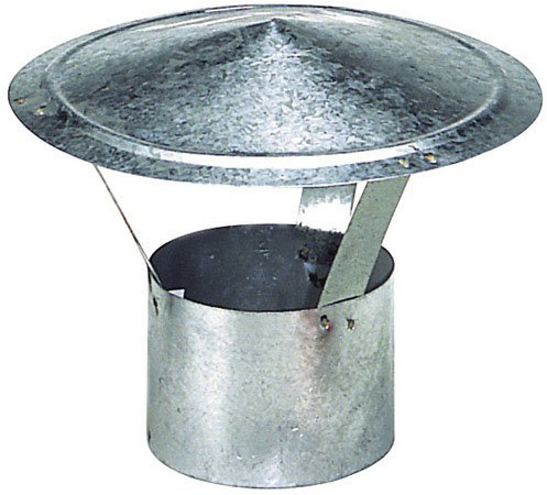 Wolfpack 22010066 Sombrero Galvanizado Para Estufa de 120 mm.