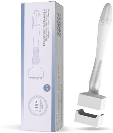 Derma Stamp 140 Titanium Microneedling Stamp Adjustable dermastamp 0-3mm Derma Roller Microneedling Pen for Hair Growth Face Skin Care DRS140A