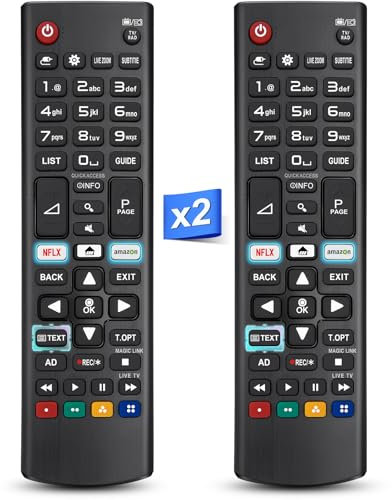 【2 Pièces】 pour Telecommande-LG,Universelle Telecommande pour LG Smart TV