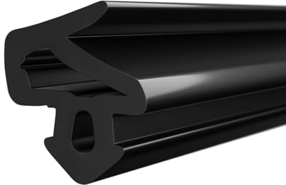 DQ-PP Joint de fenêtre - Noir - 100 m - UOS-1251 - Pour fenêtre PVC Salamander - Joint d'étanchéité en caoutchouc - Joint de fenêtre en plastique - Joint profilé de porte