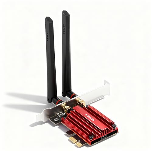 Fenvi WiFi 7 PCIe Wireless Card,Tri-Band WIFI7 MT7925 Network Adapter 802.11BE 5400Mbps, Bluetooth 5.4, WPA3, MU-MIMO, FV-BE5400 PCI Card for Desktop PC,Supports AMD/Intel Motherboard,Windows 11/10