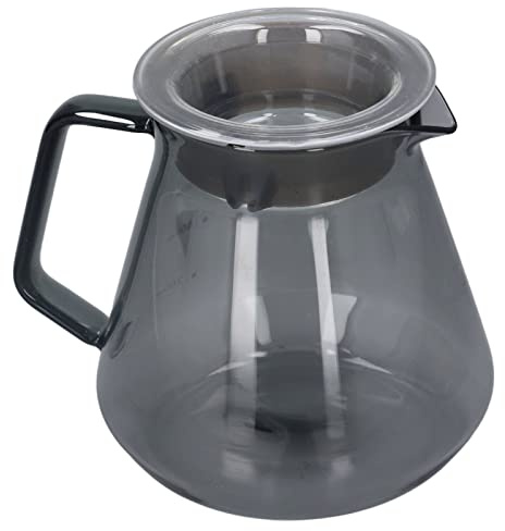 Stylebest Caffettiera Manuale Elettrolitica Grigia con Vetro Premium per Uso Domestico in - 1 Pezzo (500ml)