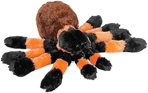 Wild Republic 11036 Republic 11505 Plüsch Vogelspinne, Cuddlekins Kuscheltier, Plüschtier, 30 cm, Tarantel, ['Black', 'White']