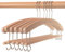HAGSPIEL Kleiderbügel aus Buchenholz, Einfachbügel roh, 42 cm lang, sehr platzsparend, mit verzinktem Schraubhaken Made in Austria (EU) Standard (20, mit Steg)