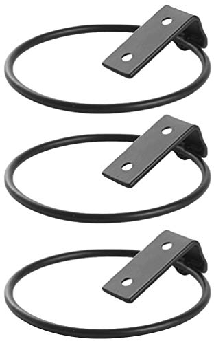 3 Stück Wandhalterung Blumentopf Ring Wand Pflanzer Rack Metall Pflanzer Kleiderbügel mit Schrauben für Gartenterrasse (17. 5X15x6. 2Cm)