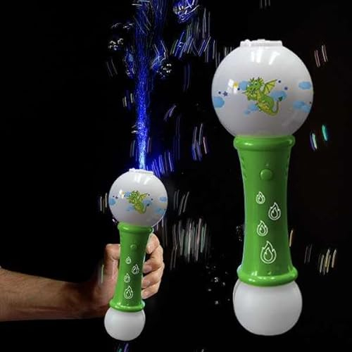 Bâton de savon à bulles LED - Dragon - Vert avec lumière