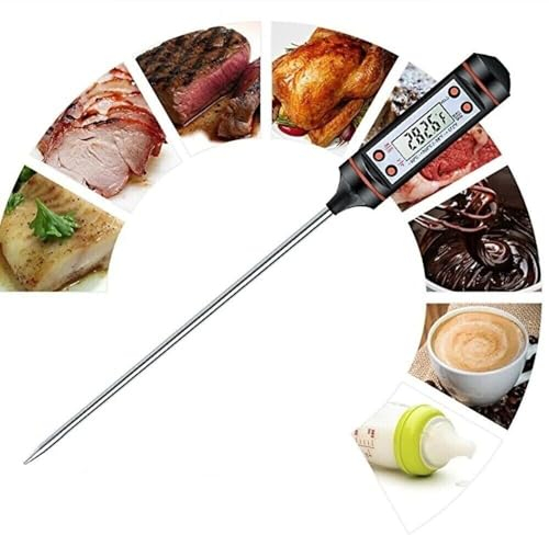AL-FAHMI Digital Food Thermometer Temperature Probe MeatCooking Jam Sugar BBQ Turkey Milk