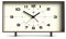 NEWGATE® Wideboy Wecker | Rechteckiges Retro-Design | Mokka-Braun | Zifferblatt aus der Mitte des Jahrhunderts | Ideal für Nachttisch, Schreibtisch, Kaminsims oder Regal | Retro-Accessoires