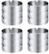 Pack de 12 Ceniceros, Ceniceros, Cenicero Redondo de Acero Inoxidable, Cenicero de Acero Inoxidable de 8cm para Bares, Restaurantes y Dormitorios, para Uso Interior y Exterior
