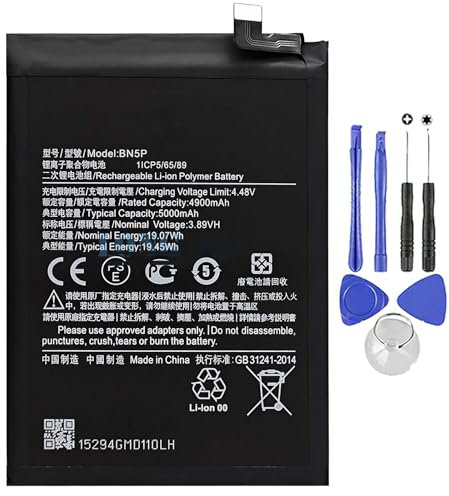 Batería compatible con Xiaomi BN5P Redmi Note 13 5G - Note 13 4G 5000 mAh nueva con kit destornillador