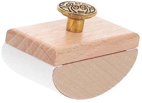 Holibanna Holz Rocker Blotter Für Vorgeschnittenes Löschpapier Schnelltrocknendes Tintenabsorptionswerkzeug Für Büro Und Schule Für Kalligrafie Und Kreative Arbeiten Goldene