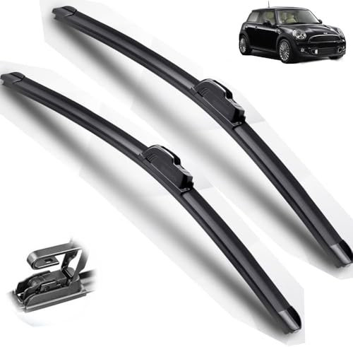 Escobillas limpiaparabrisas Delanteras para BMW Mini Clubman R55 2007-2012 - Kit de Alto Rendimiento, Visibilidad Superior en Carretera, fácil instalación, Hojas Planas