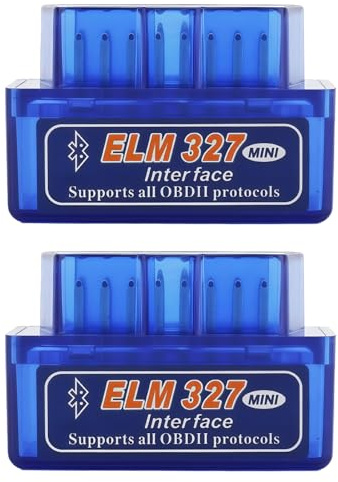Mini EL-M327 OBD2 - Escáner Bluetooth OBD2 con dispositivo de diagnóstico V2.1, adaptador de escáner OBD II, dispositivo de diagnóstico universal para coche, compatible con iOS, Android y Windows