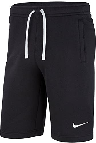 Nike Y FLC TM CLUB19 Shorts, Unisex niños, Black/Black/White/(White), XS