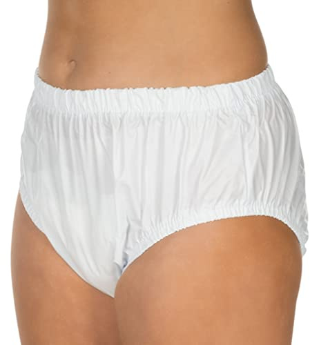 SUPRIMA 1207 Inkontinenzhose für Herren in Schlupfform, PVC Slip für leichte bis mittlere Inkontinenz in Weiß, Gr. XL