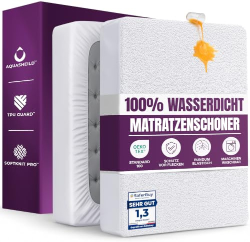 Waterproof Mattress Protector Small Double Bed 120 x 190 cm, Fits Up to 30 cm Deep Mattresses, Premium Terry Mattress Protector, All Around Elastic by Utopia Bedding