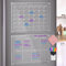 Chrrapte Magnetische Abwischbare Kalender für Kühlschrank, transparenter Acrylkalender, trocken abwischbare Magnettafel für Kühlschrank, monatliche wöchentliche Planungstafel
