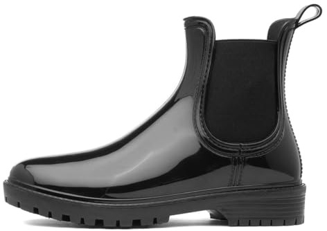Lilley Gale Womens Black Chelsea Welly - Size 7 UK - Black